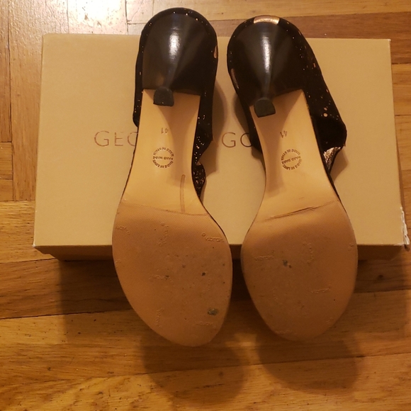 Metallic and Suede Thong Sandals - Picture 3 of 3